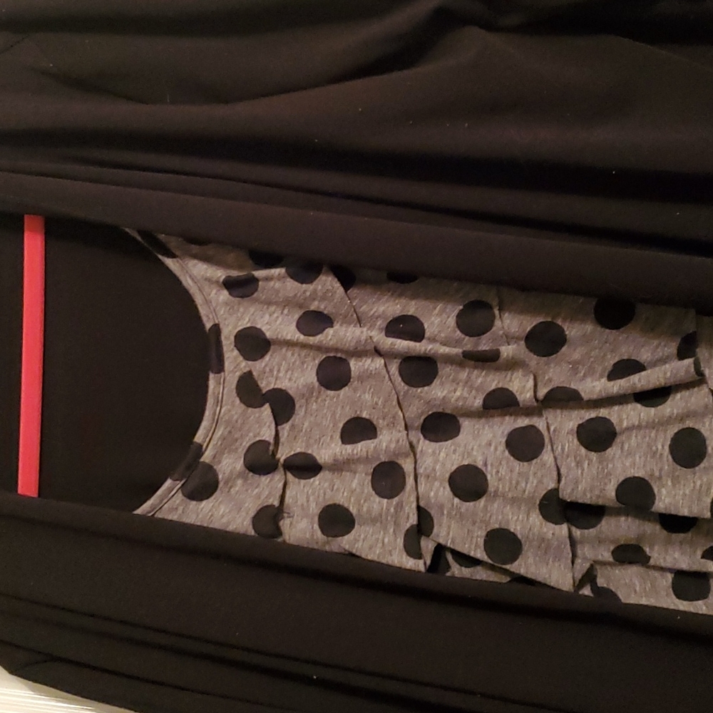 AB STUDIO Black and Gray Blouse - Picture 2 of 3